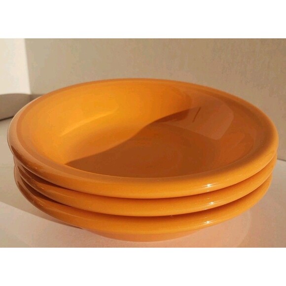 Lot Of 4! Fiestaware Tangerine Bowls 5 3/8" Stacking Fruit Berry Dessert HLC - Picture 4 of 8